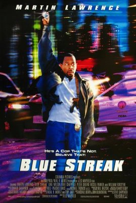 Blue Streak movie poster (1999) wood print