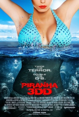Piranha 3DD movie poster (2012) t-shirt