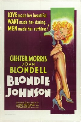 Blondie Johnson movie poster (1933) metal framed poster