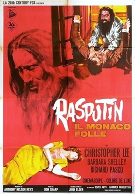 Rasputin: The Mad Monk movie posters (1966) pillow