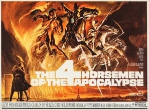 The Four Horsemen of the Apocalypse movie posters (1962) canvas poster