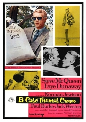 The Thomas Crown Affair movie posters (1968) wooden framed poster
