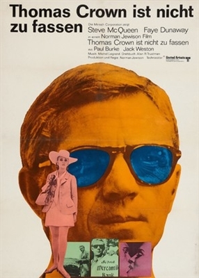 The Thomas Crown Affair movie posters (1968) canvas poster