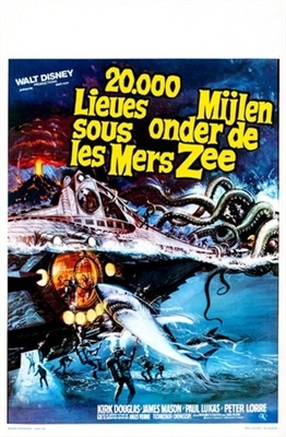 20000 Leagues Under the Sea movie posters (1954) canvas poster