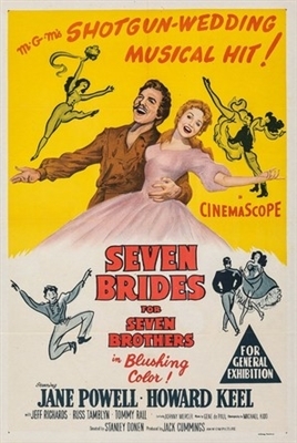Seven Brides for Seven Brothers movie posters (1954) Stickers MOV_1680936