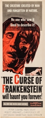 The Curse of Frankenstein movie posters (1957) tote bag