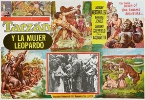 Tarzan and the Leopard Woman movie posters (1946) wood print