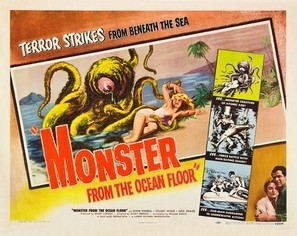 Monster from the Ocean Floor movie posters (1954) wood print