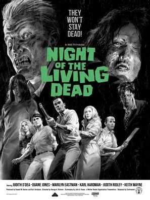 Night of the Living Dead movie posters (1968) wooden framed poster