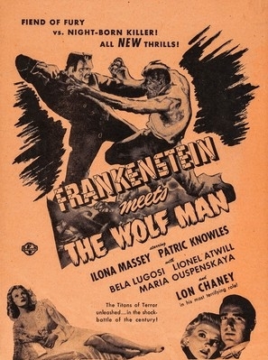 Frankenstein Meets the Wolf Man movie posters (1943) Stickers MOV_1692307