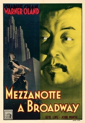 Charlie Chan on Broadway movie posters (1937) wood print