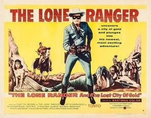 The Lone Ranger and the Lost City of Gold movie posters (1958) metal framed poster