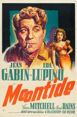 Moontide movie poster (1942) wood print