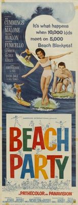 Beach Party movie poster (1963) tote bag