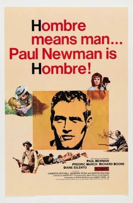 Hombre movie poster (1967) wooden framed poster