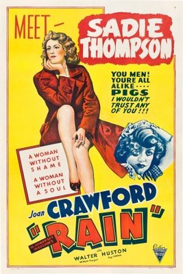Rain movie poster (1932) wooden framed poster