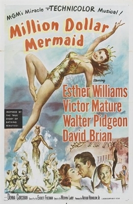 Million Dollar Mermaid movie posters (1952) poster with hanger