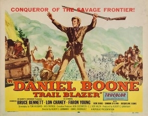 Daniel Boone, Trail Blazer movie posters (1956) wooden framed poster