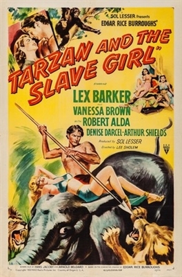 Tarzan and the Slave Girl movie posters (1950) poster with hanger