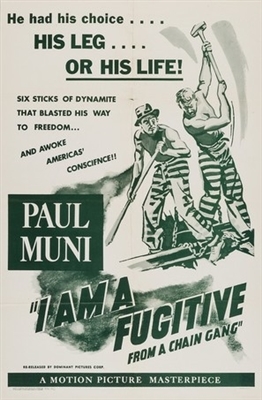 I Am a Fugitive from a Chain Gang movie posters (1932) wood print