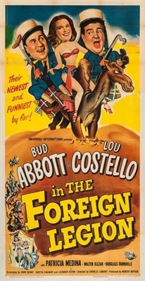 Abbott and Costello in the Foreign Legion movie posters (1950) wooden framed poster
