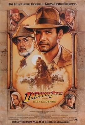 Indiana Jones and the Last Crusade movie posters (1989) metal framed poster