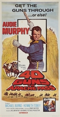 40 Guns to Apache Pass movie posters (1967) pillow