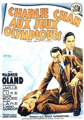 Charlie Chan at the Olympics movie posters (1937) poster with hanger