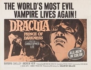 Dracula: Prince of Darkness movie posters (1966) wood print