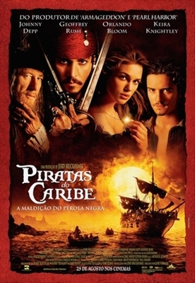 Pirates of the Caribbean: The Curse of the Black Pearl movie posters (2003) metal framed poster