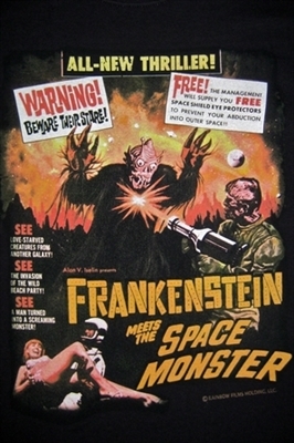 Frankenstein Meets the Spacemonster movie posters (1965) wood print