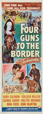 Four Guns to the Border movie posters (1954) Stickers MOV_1713003