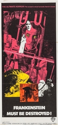 Frankenstein Must Be Destroyed movie posters (1969) wooden framed poster