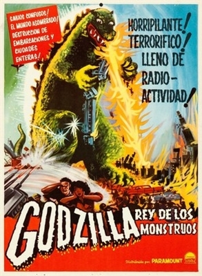 Godzilla, King of the Monsters! movie posters (1956) canvas poster