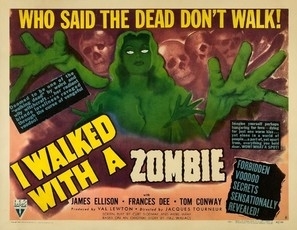 I Walked with a Zombie movie posters (1943) metal framed poster
