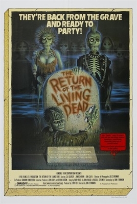 The Return of the Living Dead movie posters (1985) metal framed poster