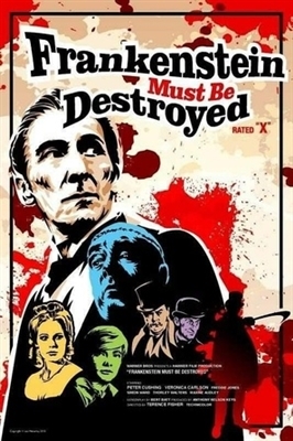 Frankenstein Must Be Destroyed movie posters (1969) wood print