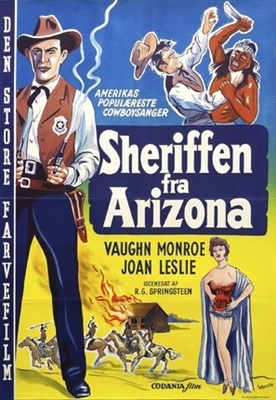 Toughest Man in Arizona movie posters (1952) poster with hanger