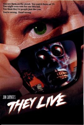 They Live movie poster (1988) poster with hanger