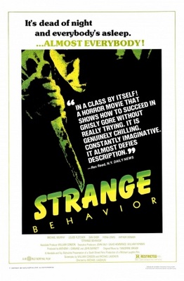 Strange Behavior movie poster (1981) poster with hanger