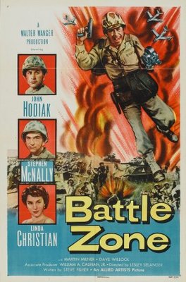 Battle Zone movie poster (1952) metal framed poster