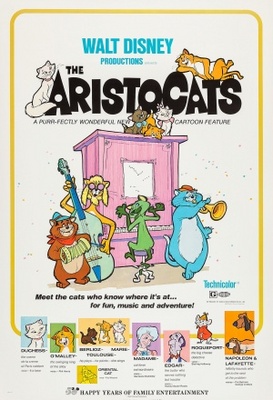 The Aristocats movie poster (1970) mouse pad