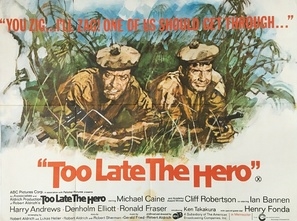 Too Late the Hero movie posters (1970) wood print