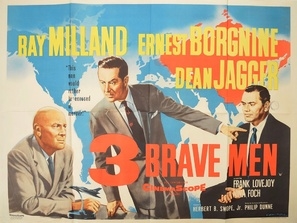 Three Brave Men movie posters (1956) canvas poster
