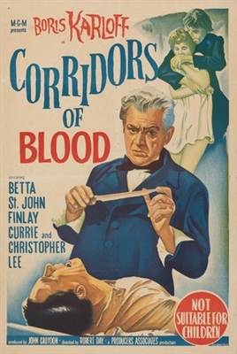 Corridors of Blood movie posters (1958) wood print