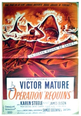 The Sharkfighters movie posters (1956) canvas poster