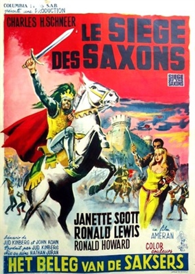 Siege of the Saxons movie posters (1963) wood print