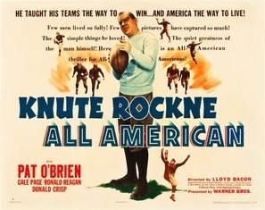 Knute Rockne All American movie posters (1940) metal framed poster