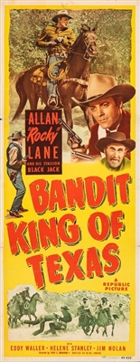 Bandit King of Texas movie posters (1949) wooden framed poster