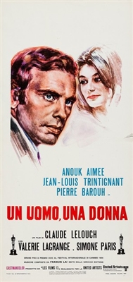 Un homme et une femme movie posters (1966) pillow